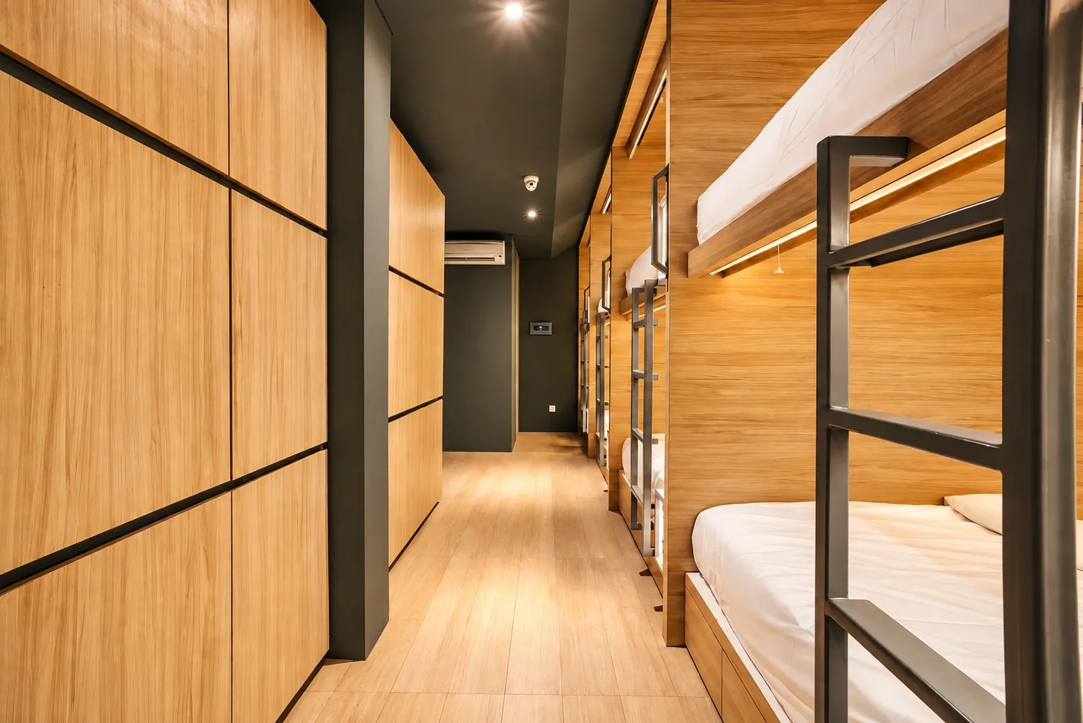 H-Ostel dormitory corridor